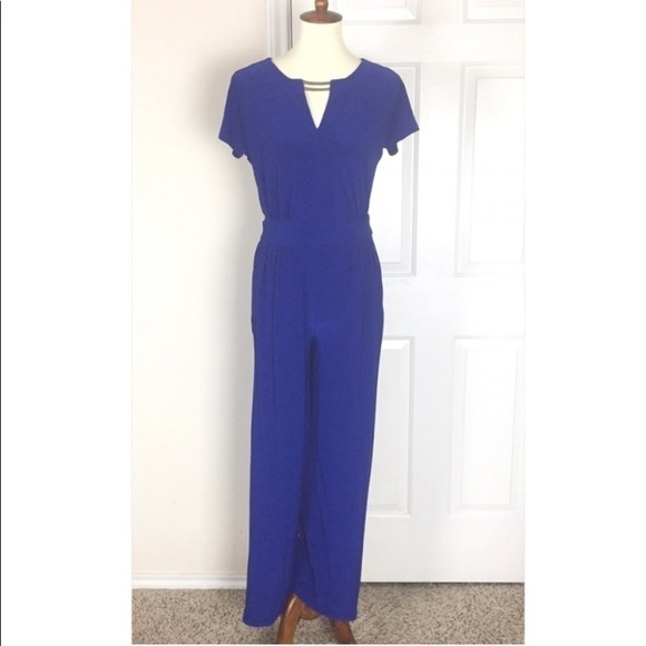 New York & Company Pants - New York & Company Jumpsuit Royal Blue Size XS
